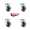 Service Caster 4 Inch High Temp Phenolic Wheel Swivel Caster Set with Roller Bearings SCC SCC-30CS420-PHRHT-4 - alternate 3